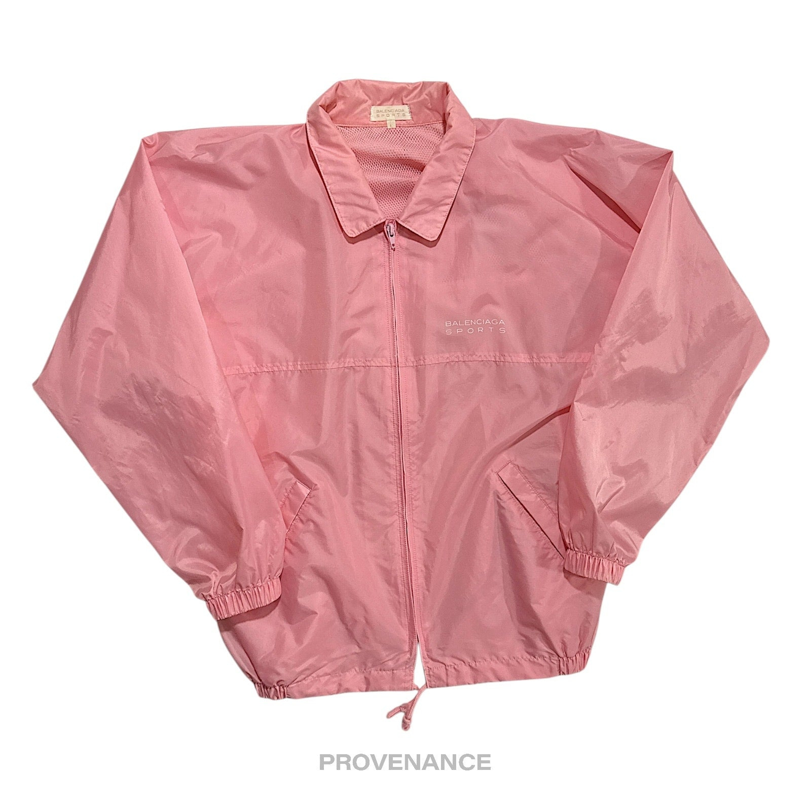 Balencigaa Sports Logo Nylon Tracksuit Set - Pink L - 5
