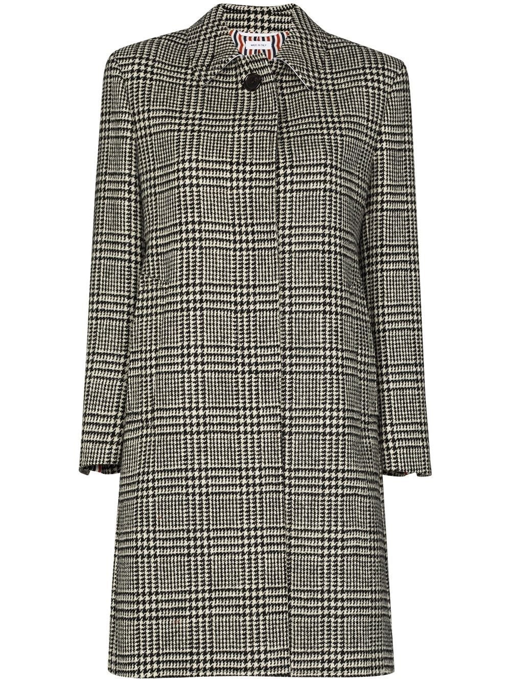  checked houndstooth coat  - 1