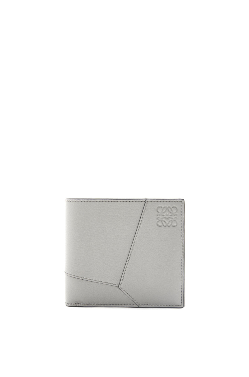 Puzzle Edge bifold coin wallet in classic calfskin 1