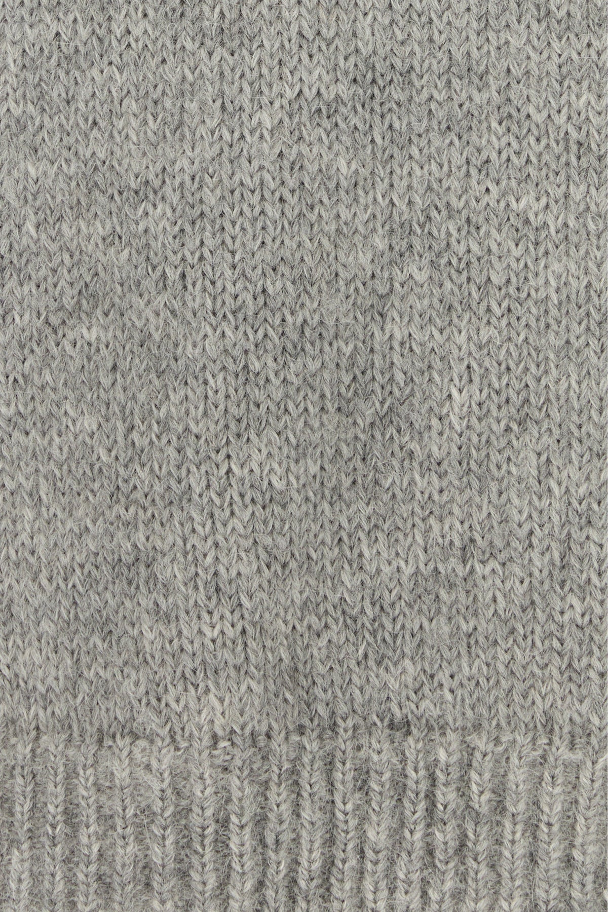 Melange grey alpaca blend sweater - 3