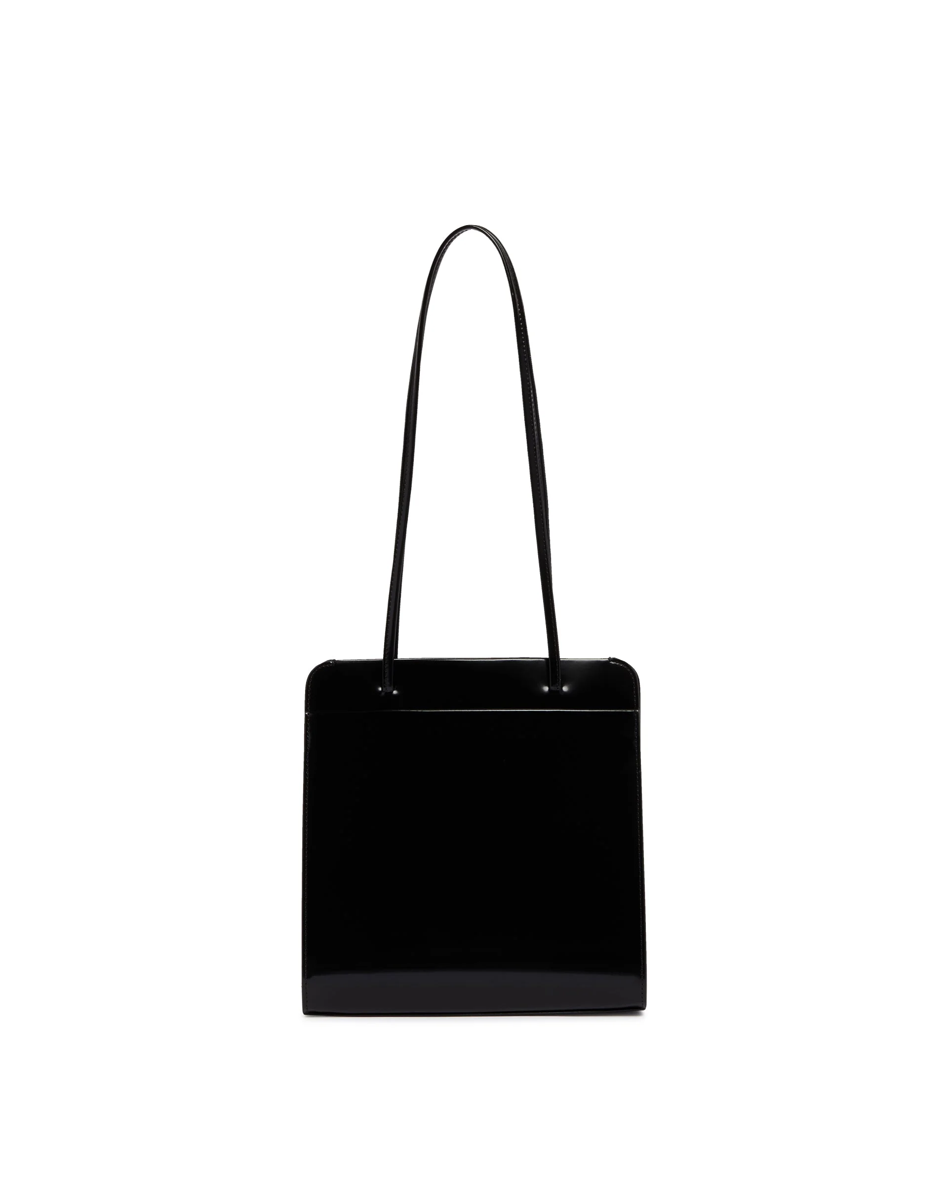 Black Lisse Leather Bag - 1