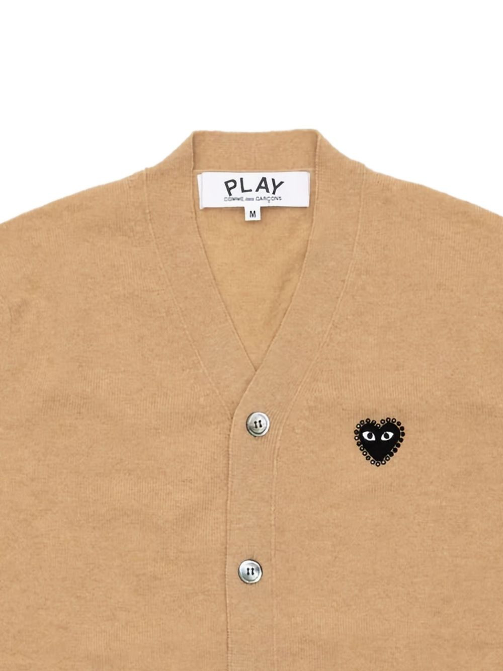 Heart-appliqué cardigan - 2