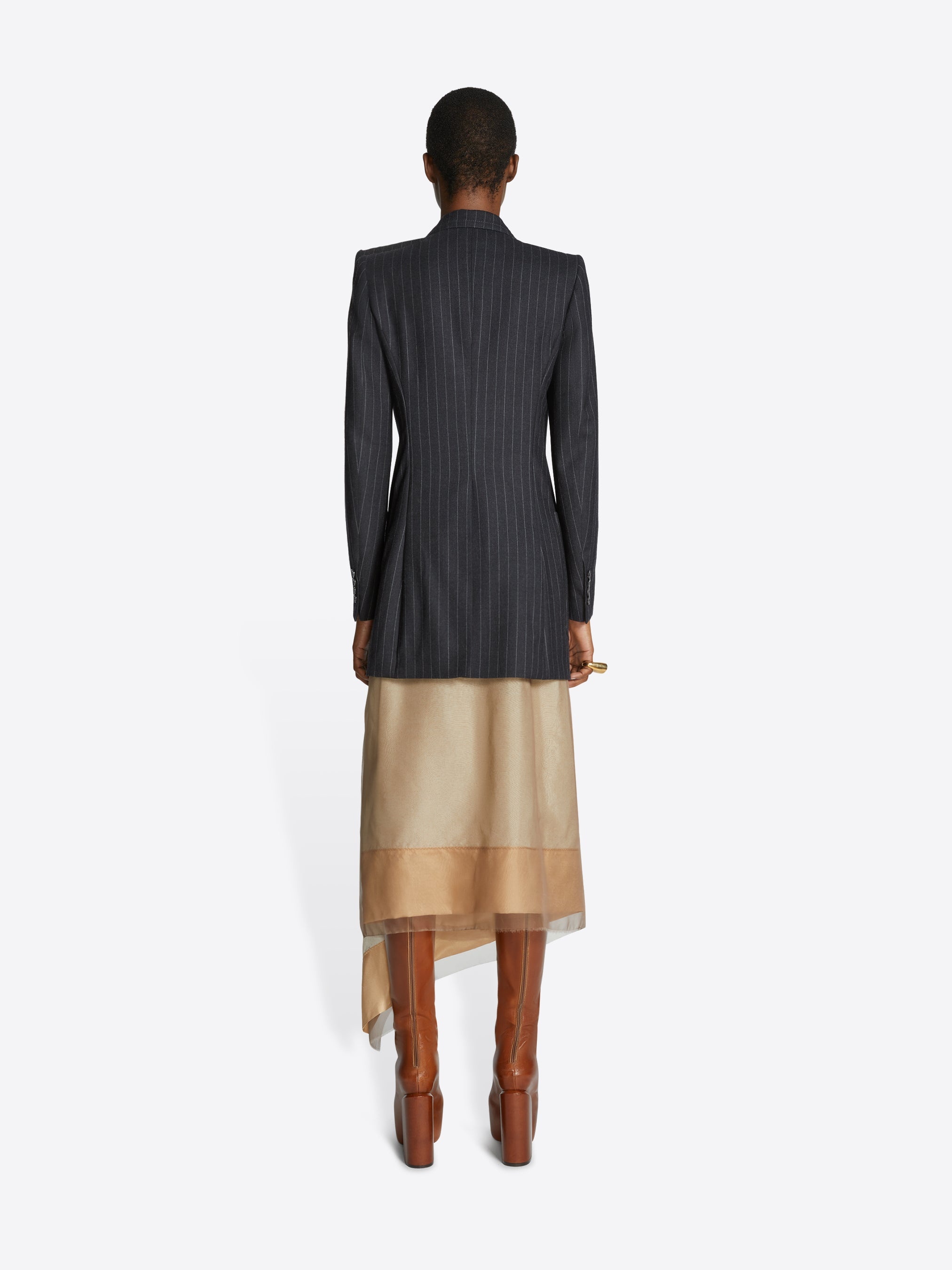 SILK WRAP SKIRT - 4
