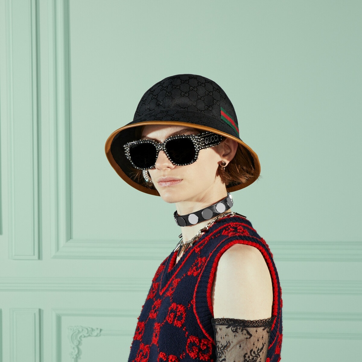 GG canvas bucket hat - 3