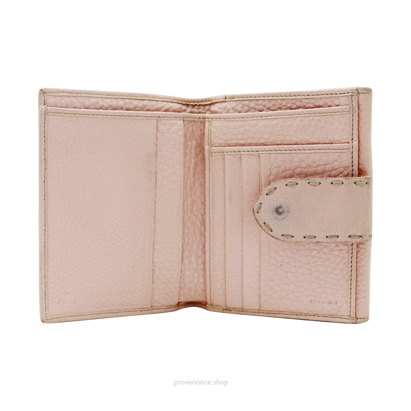 Fendi Compact Trifold Wallet - Pink Zucca FF - 6