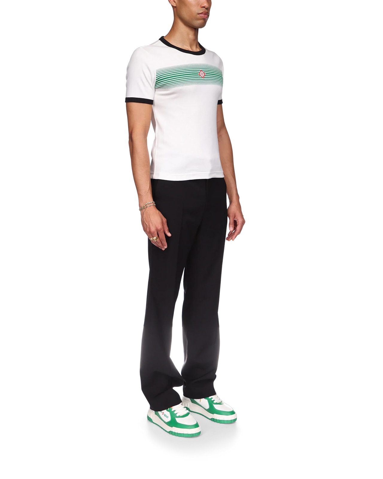 Gradient Stripe Ringer T-Shirt - 5