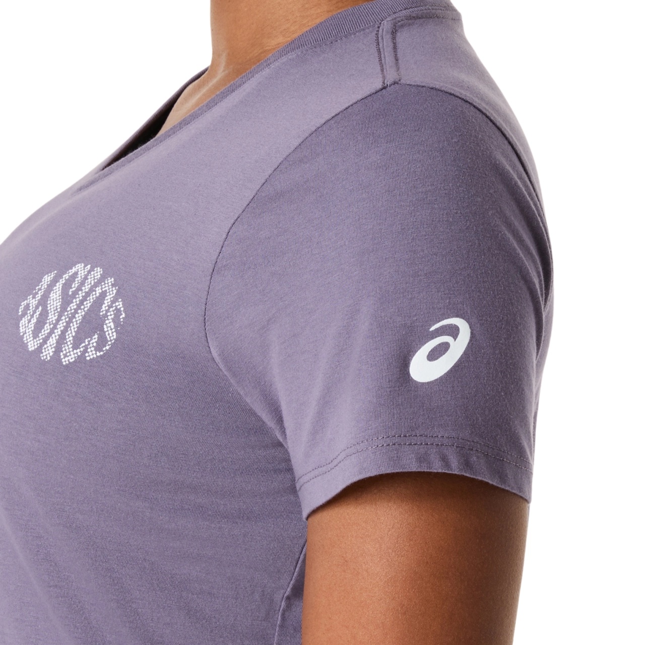 WOMEN'S ASICS NATURE V-NECK SHORT SLEEVE TEE - 5