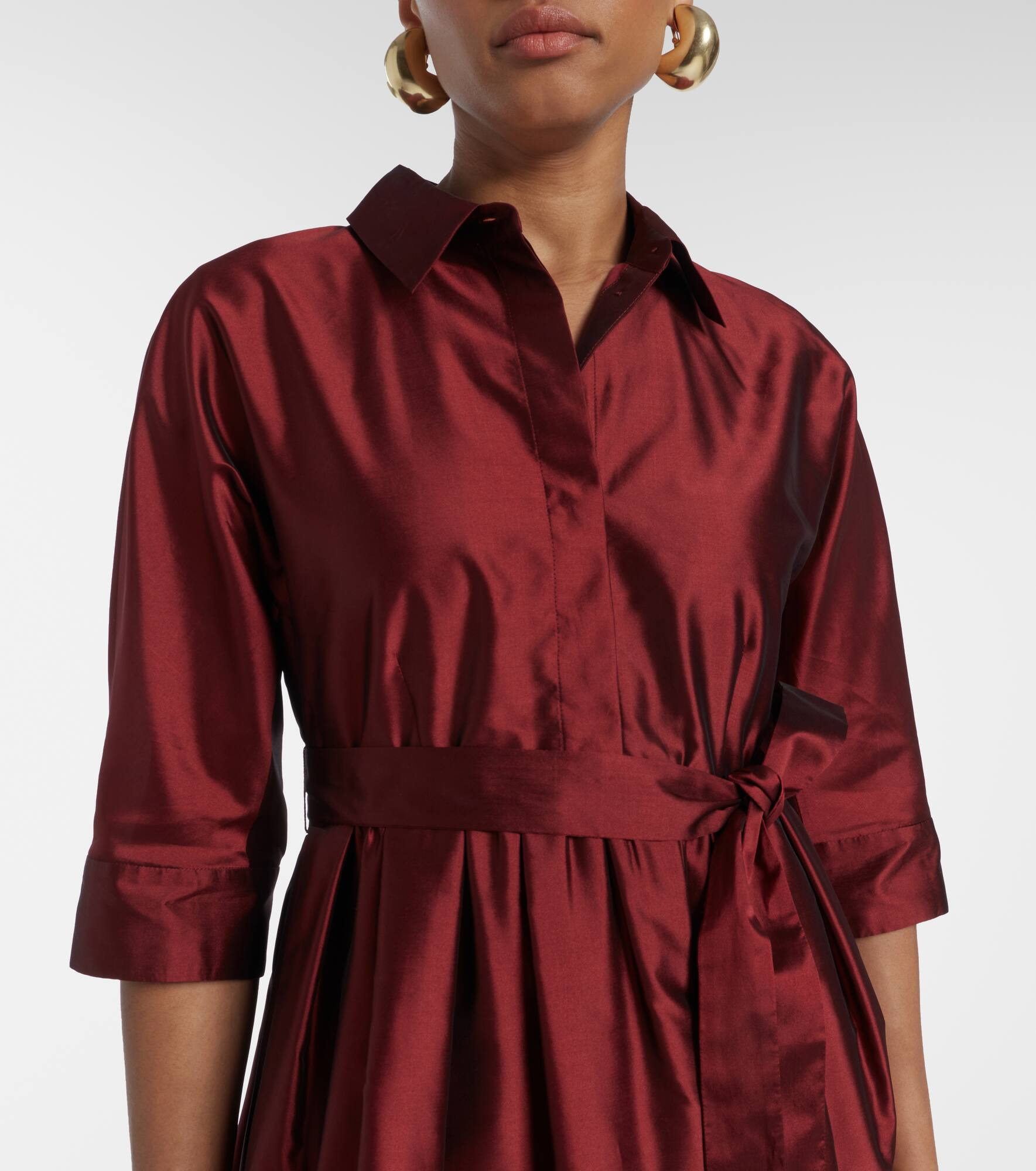 Perry satin midi dress - 4