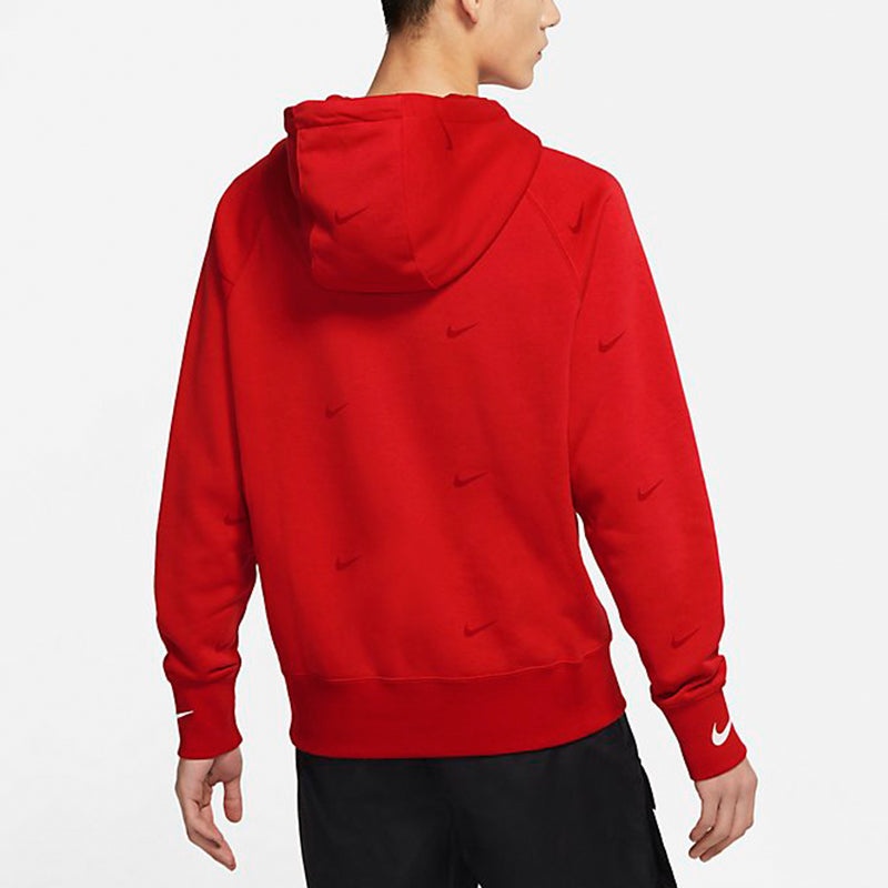 Nike Athleisure Casual Sports hooded Fleece Lined Red DA0111-657 - 4