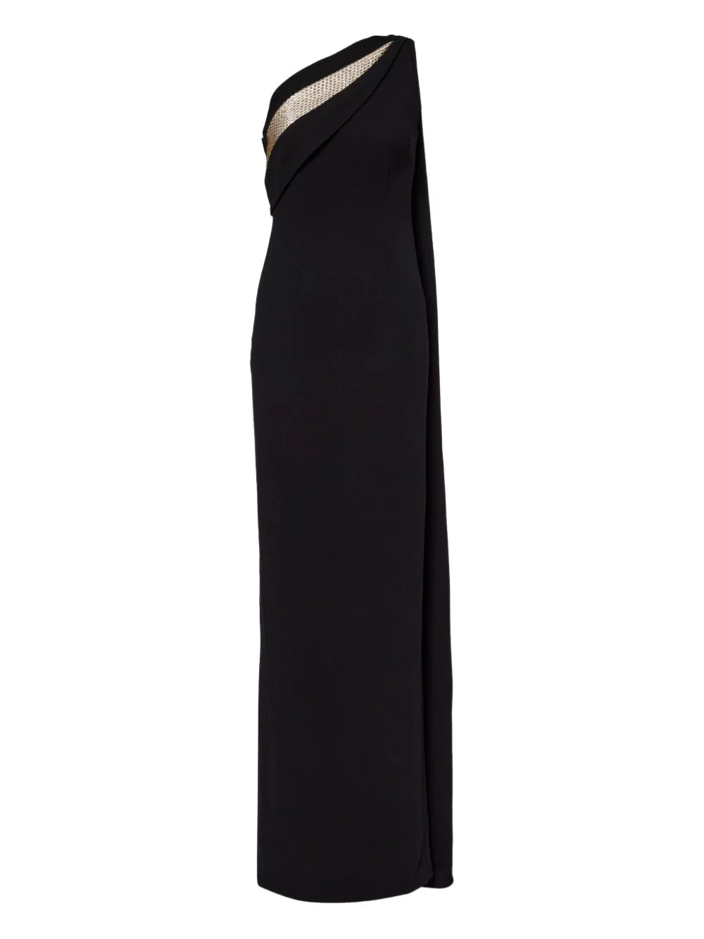 one-shoulder embellished maxi dress - 1