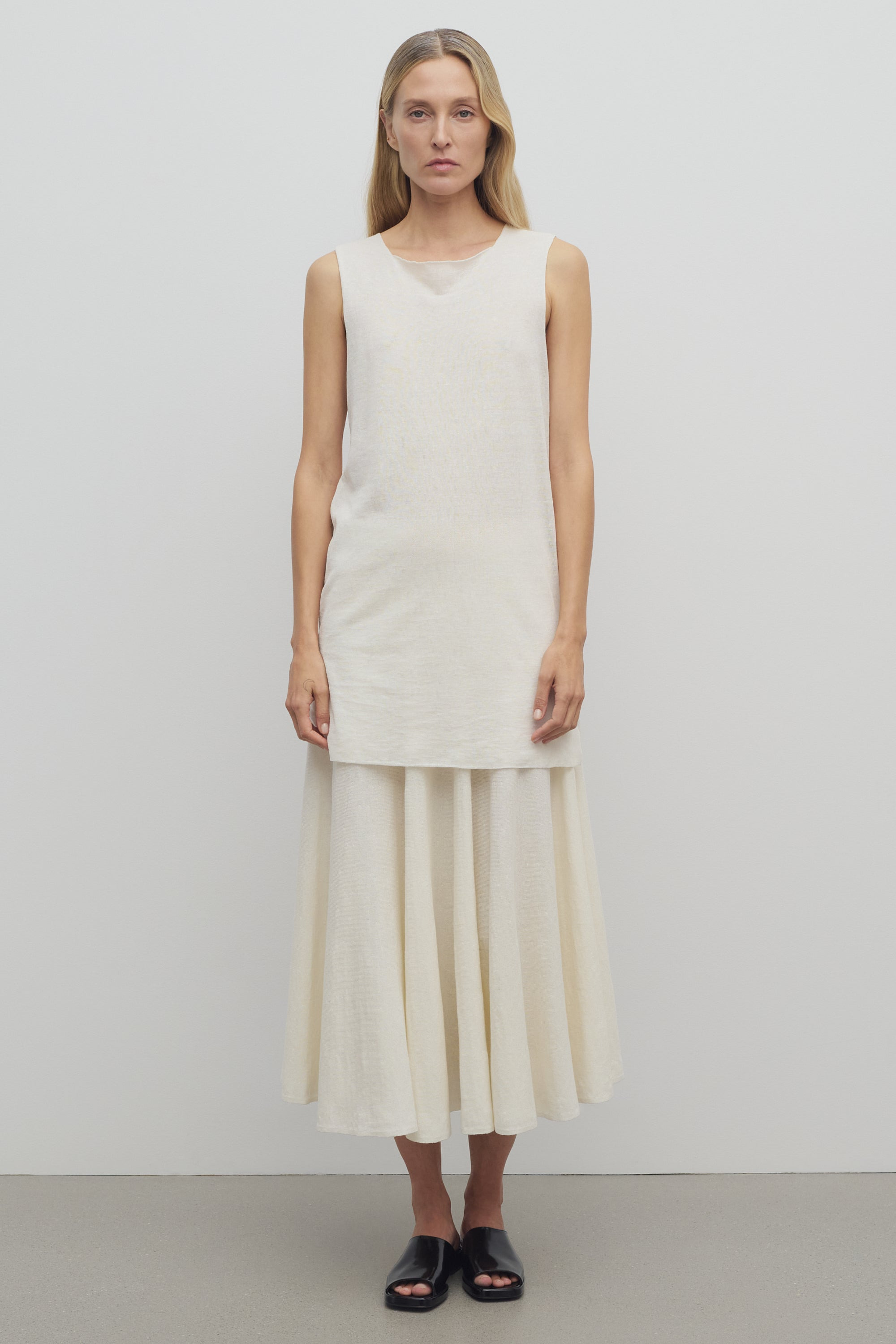 Jaliah Skirt in Cotton and Linen - 3