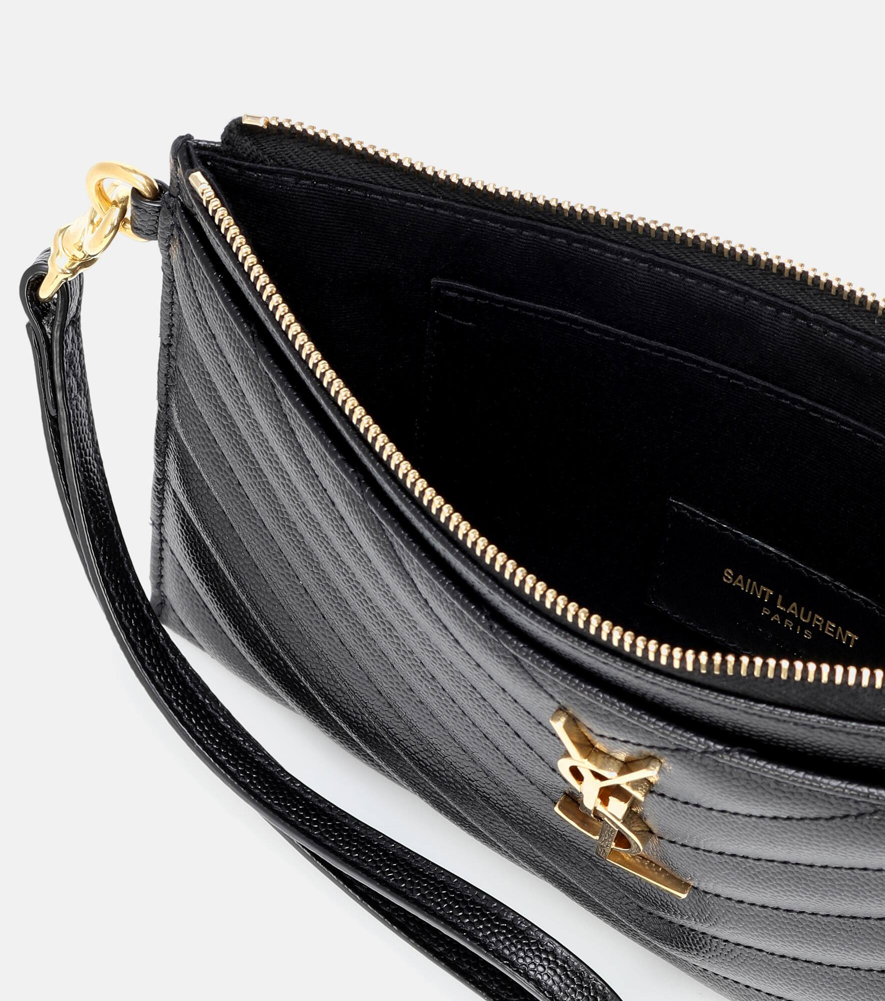 Monogram Large leather pouch - 3