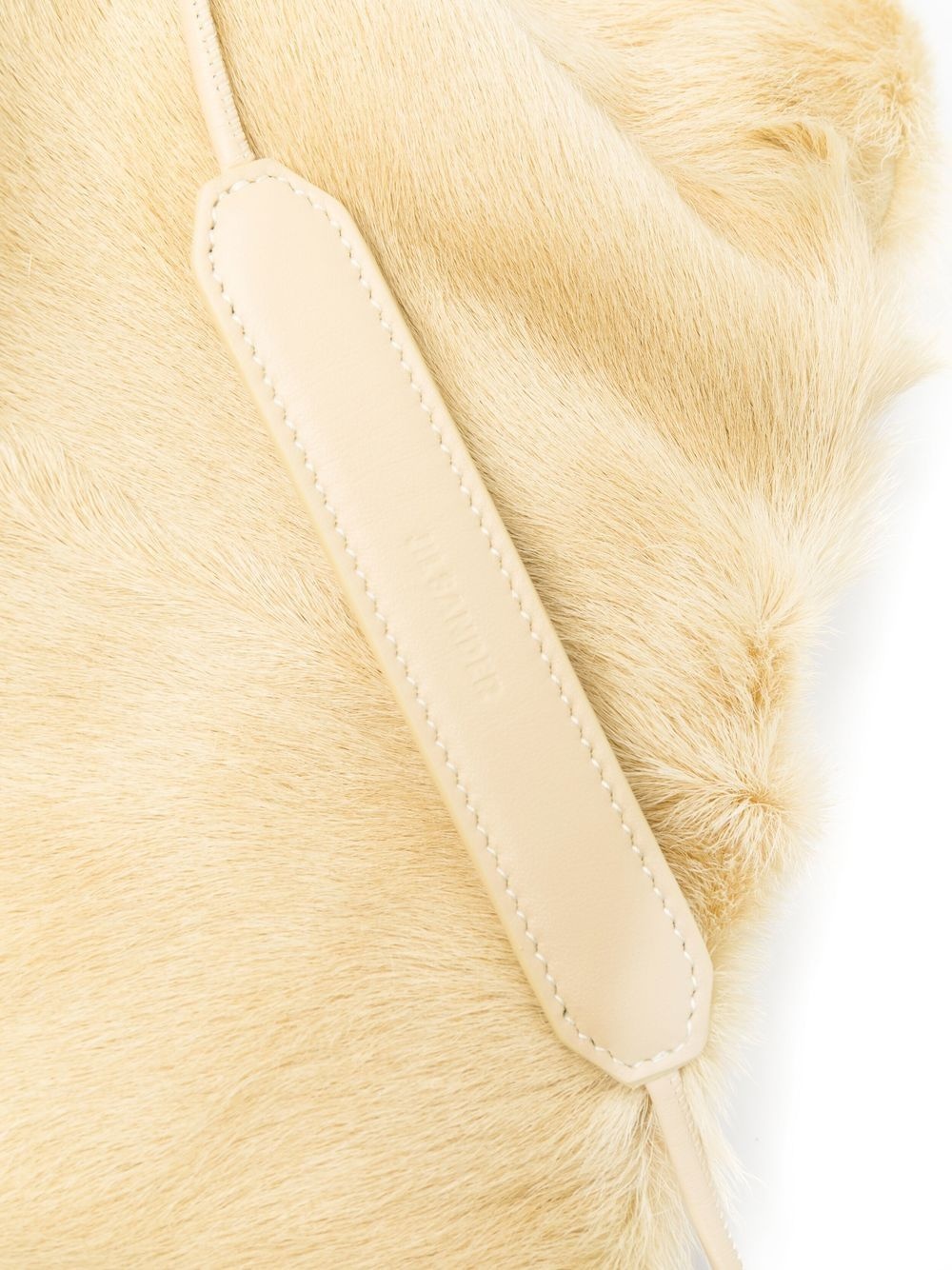 fur drawstring-fastening shoulder bag - 4