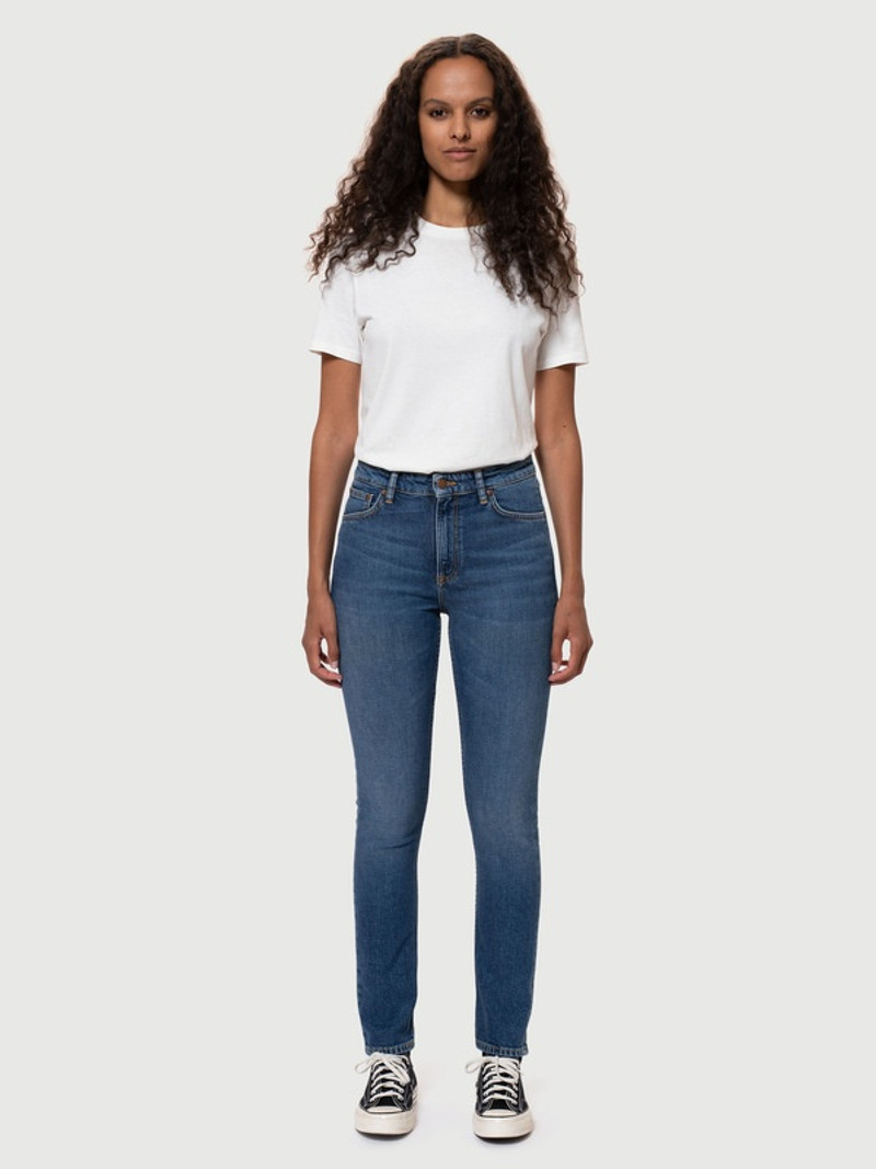 Nudie Jeans Mellow Mae Blue Mud outlook