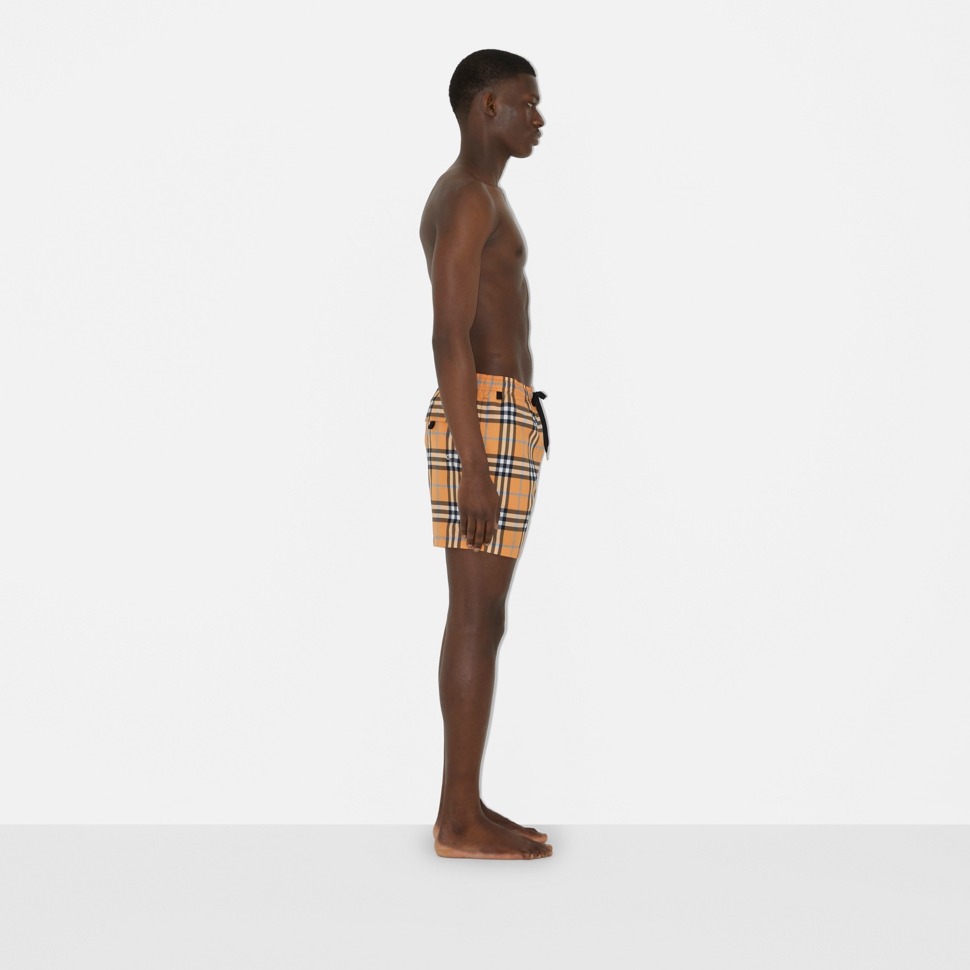 Check Drawcord Swim Shorts - 3