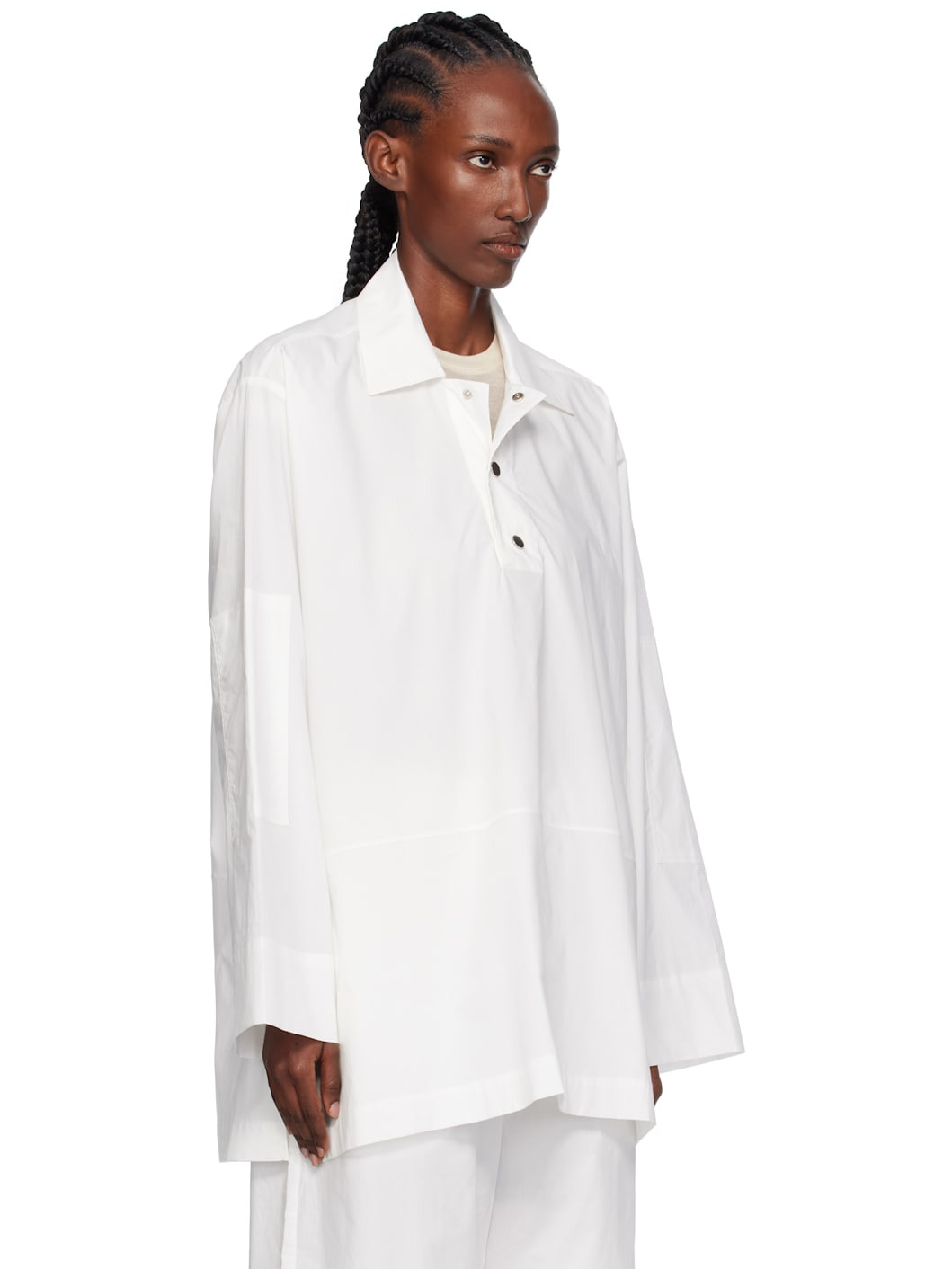 White Elemental Uma Overshirt - 2