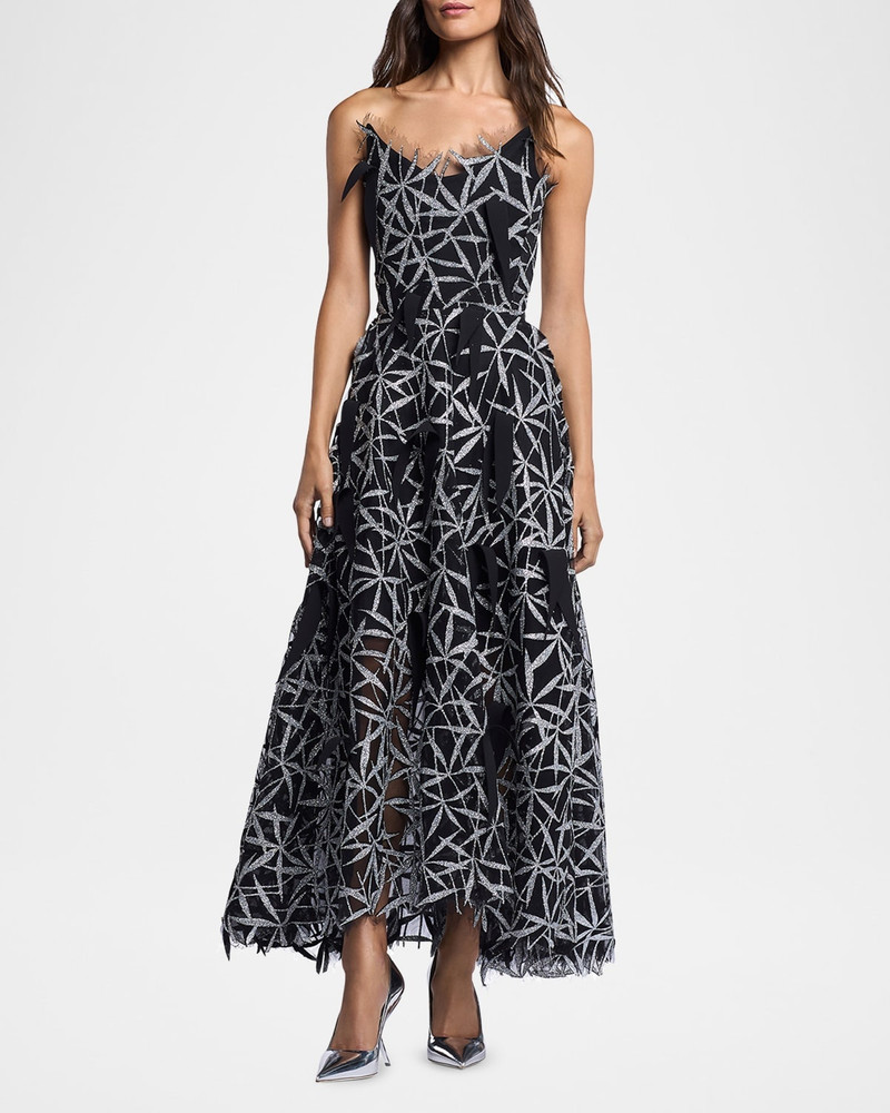 MATICEVSKI Axis Embellished Strapless Fit-&-Flare Gown outlook