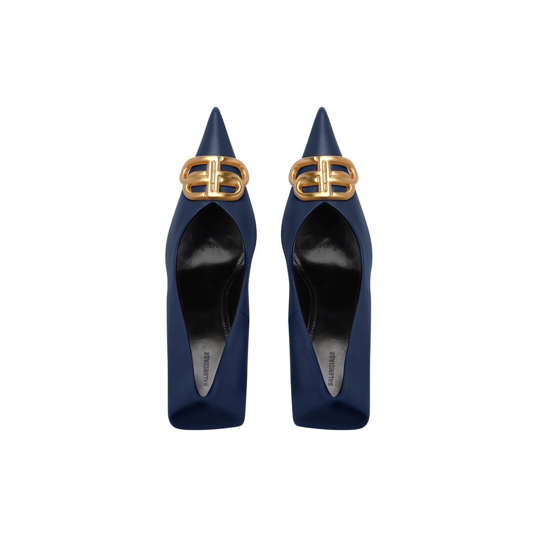 Women's Square Knife Bb 80mm Pump  in Navy Blue - 6