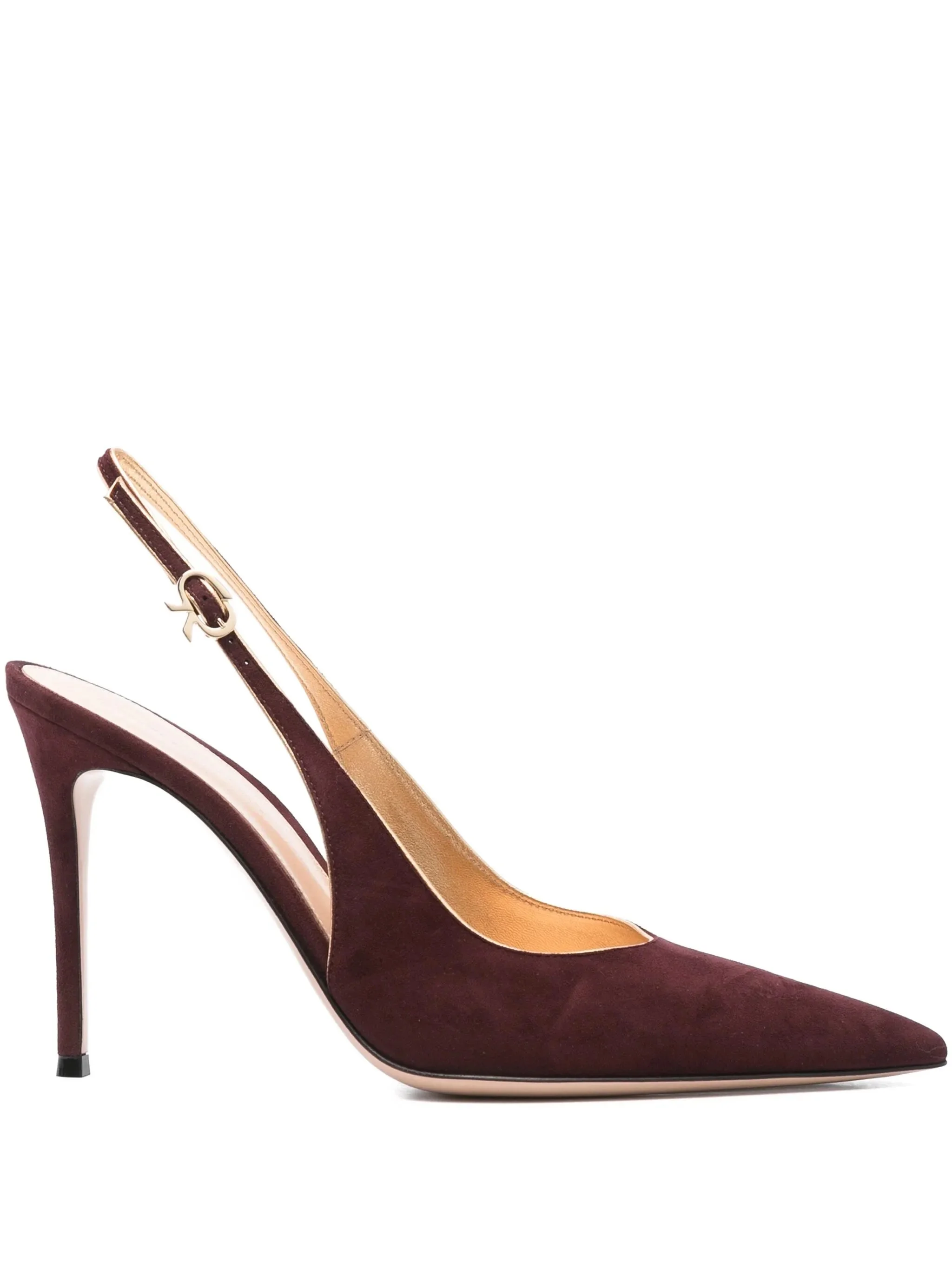 95mm Sling suede pumps - 1