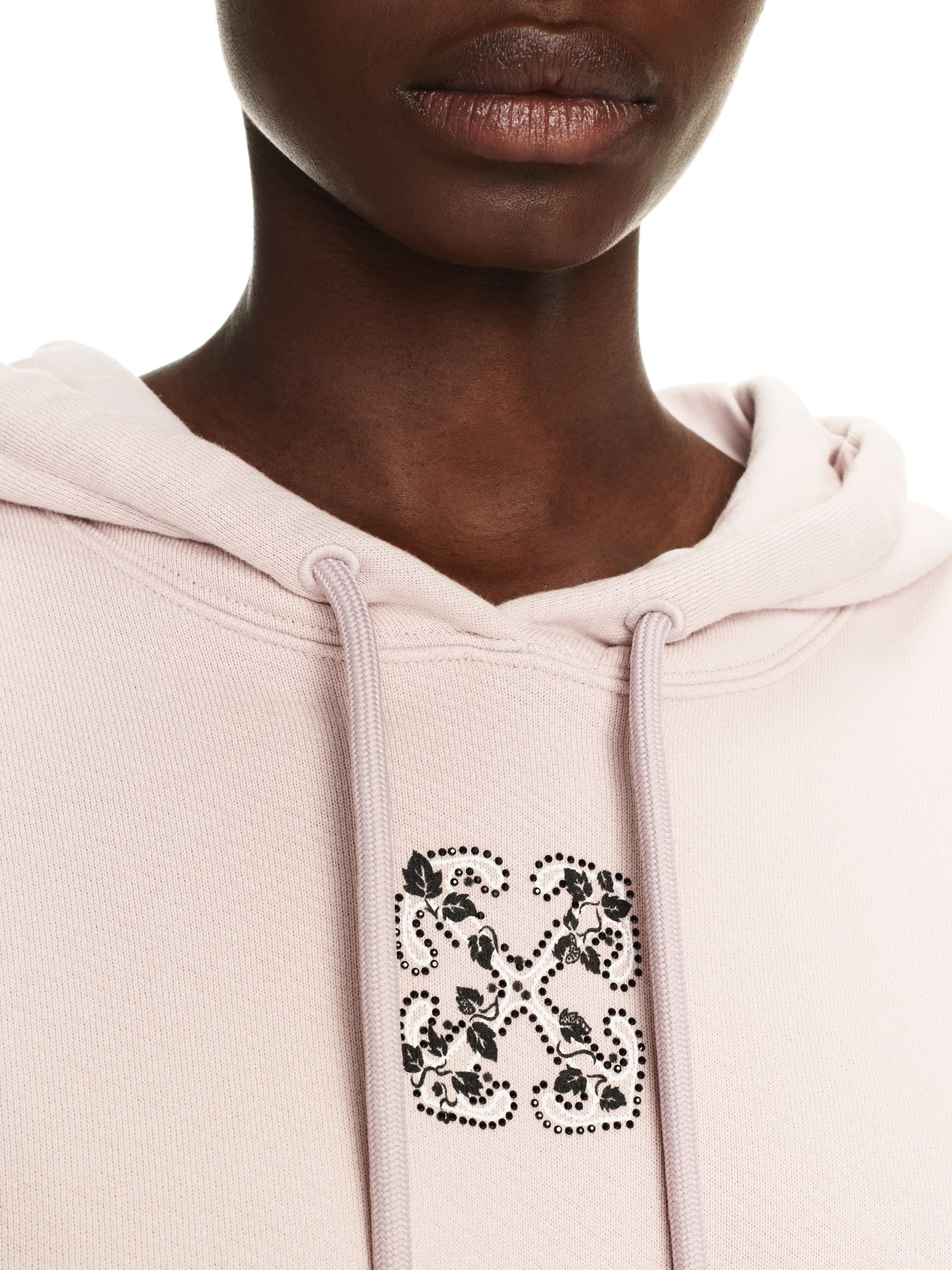 Bling Leaves S Arrow Crop Hoodie - 5