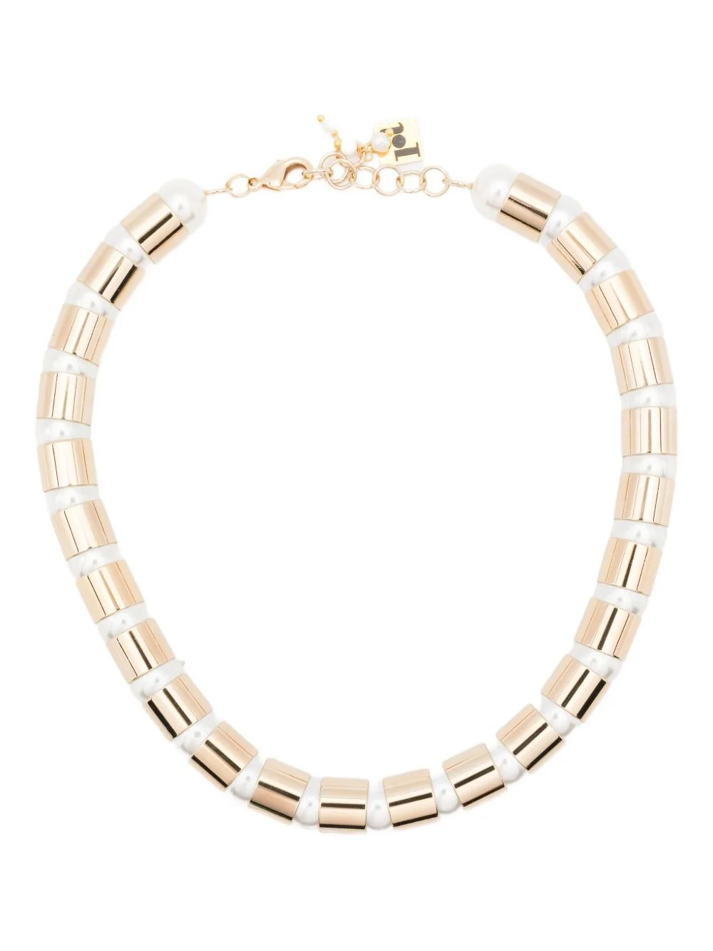 two-toned bar necklace - 1