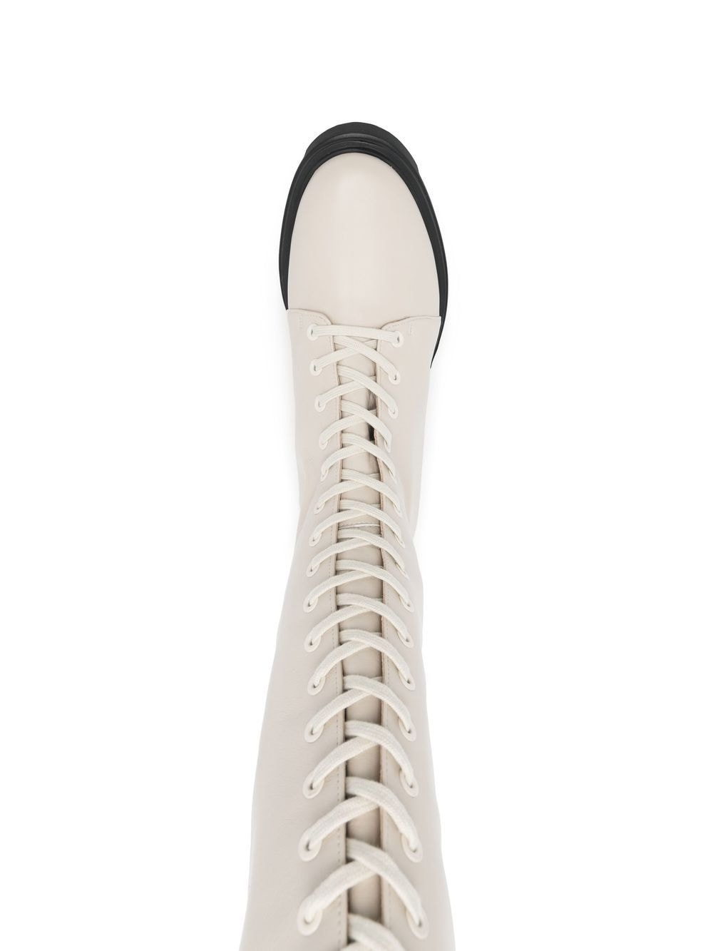 lace-up chunky boots - 4