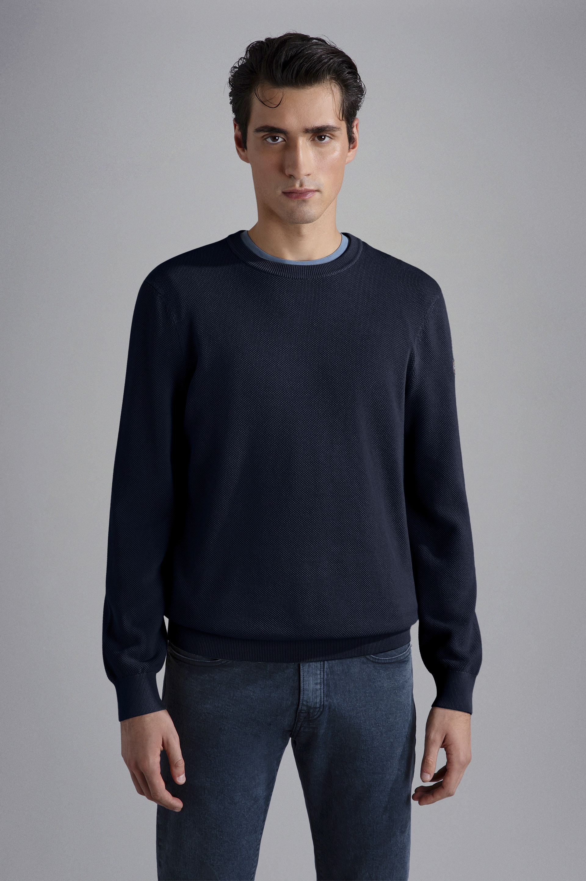 GARMENT DYED COTTON JUMPER - 7