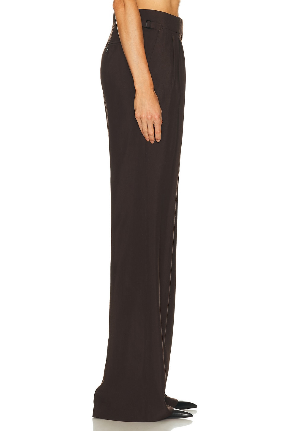 Tailored Double Pleat Wide Leg Pant - 3