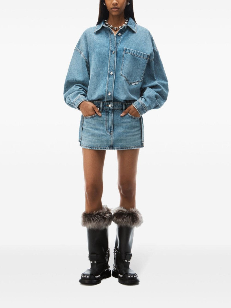 Alexander Wang pre-styled denim shirtdress outlook