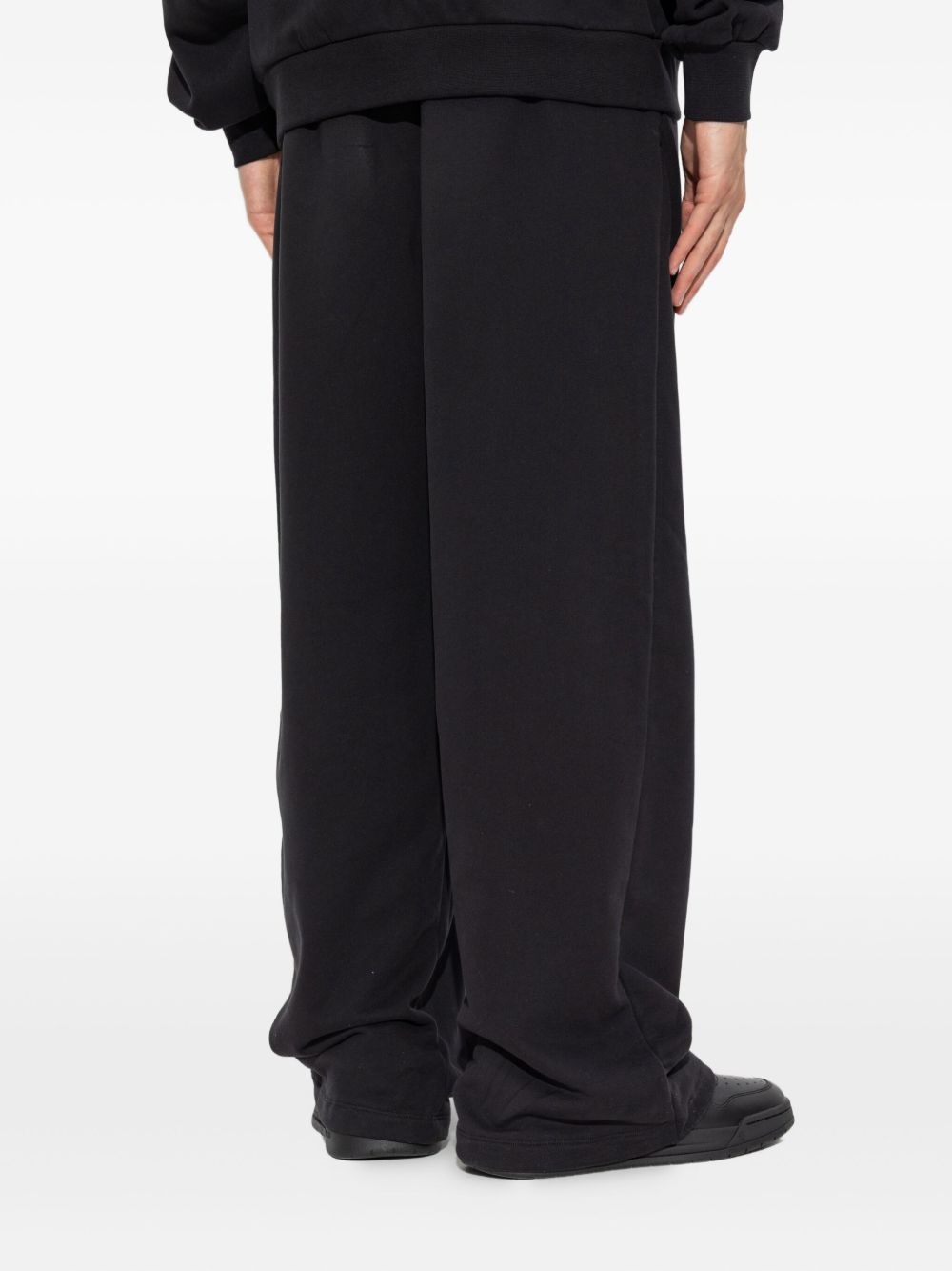 elasticated-waistband track pants - 4