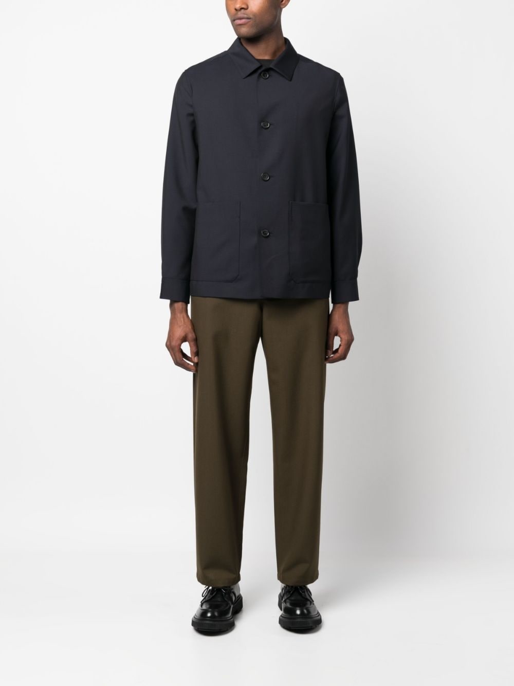 button-up shirt jacket - 2