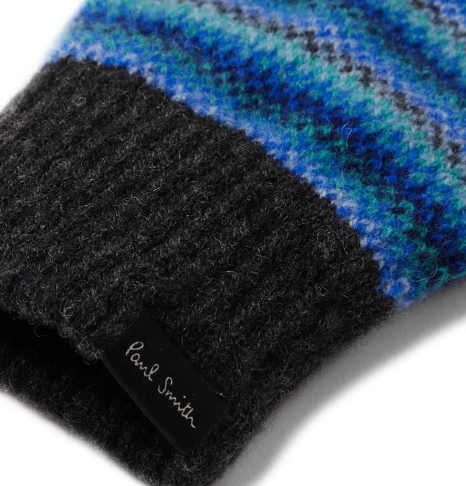 Striped Wool Gloves - 2