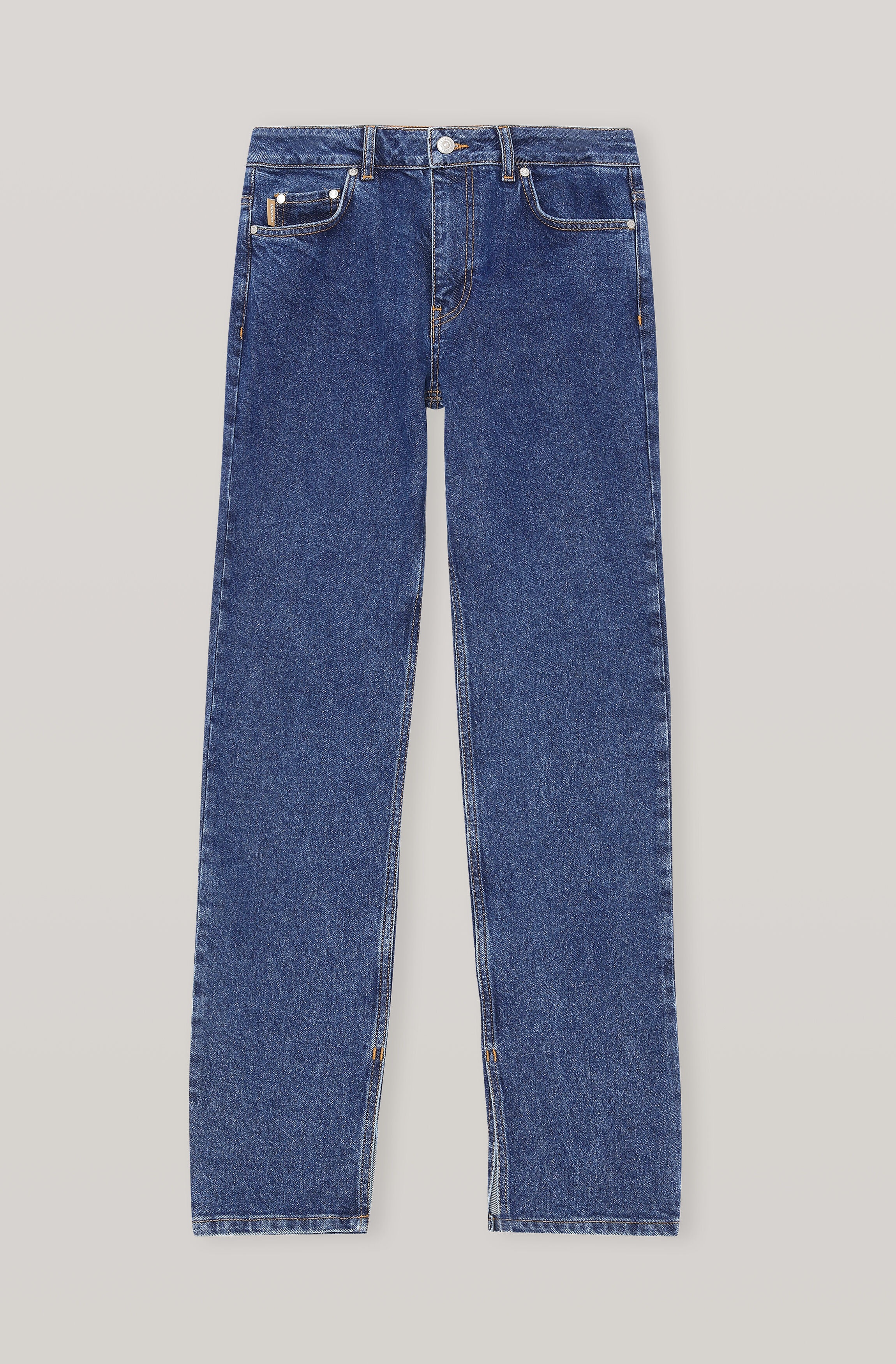 COMFORT STRETCH MID-WAIST STRAIGHT JEANS - 1