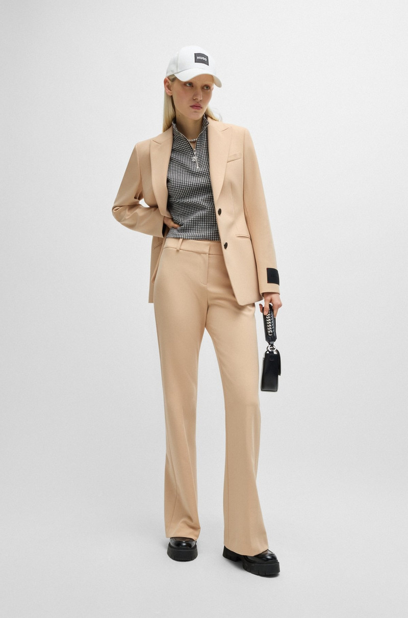 HUGO TOP IN HOUNDSTOOTH JACQUARD WITH ZIP CLOSURE outlook
