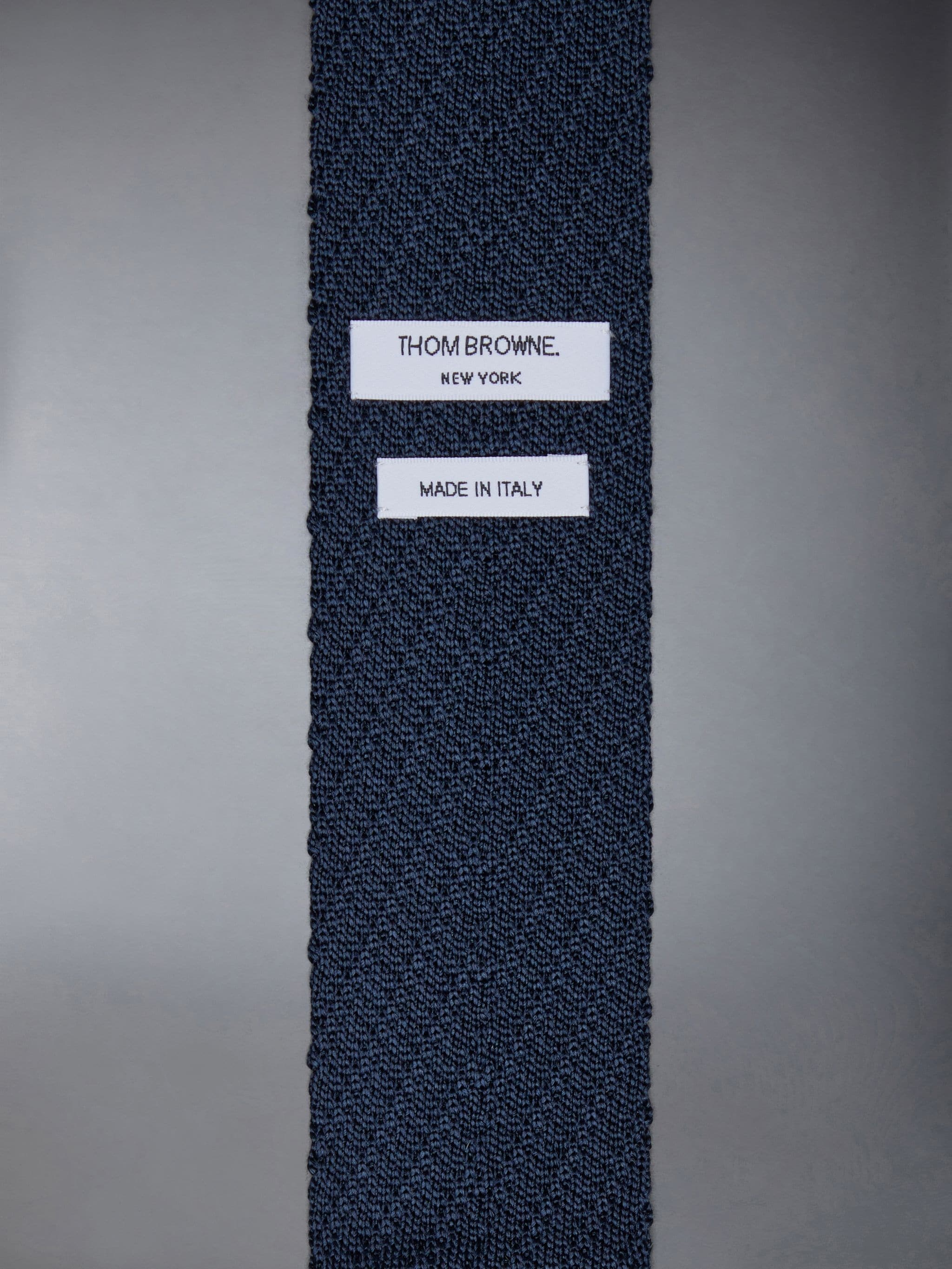 Silk Twill Stitch 4-Bar Tie Scarf - 3