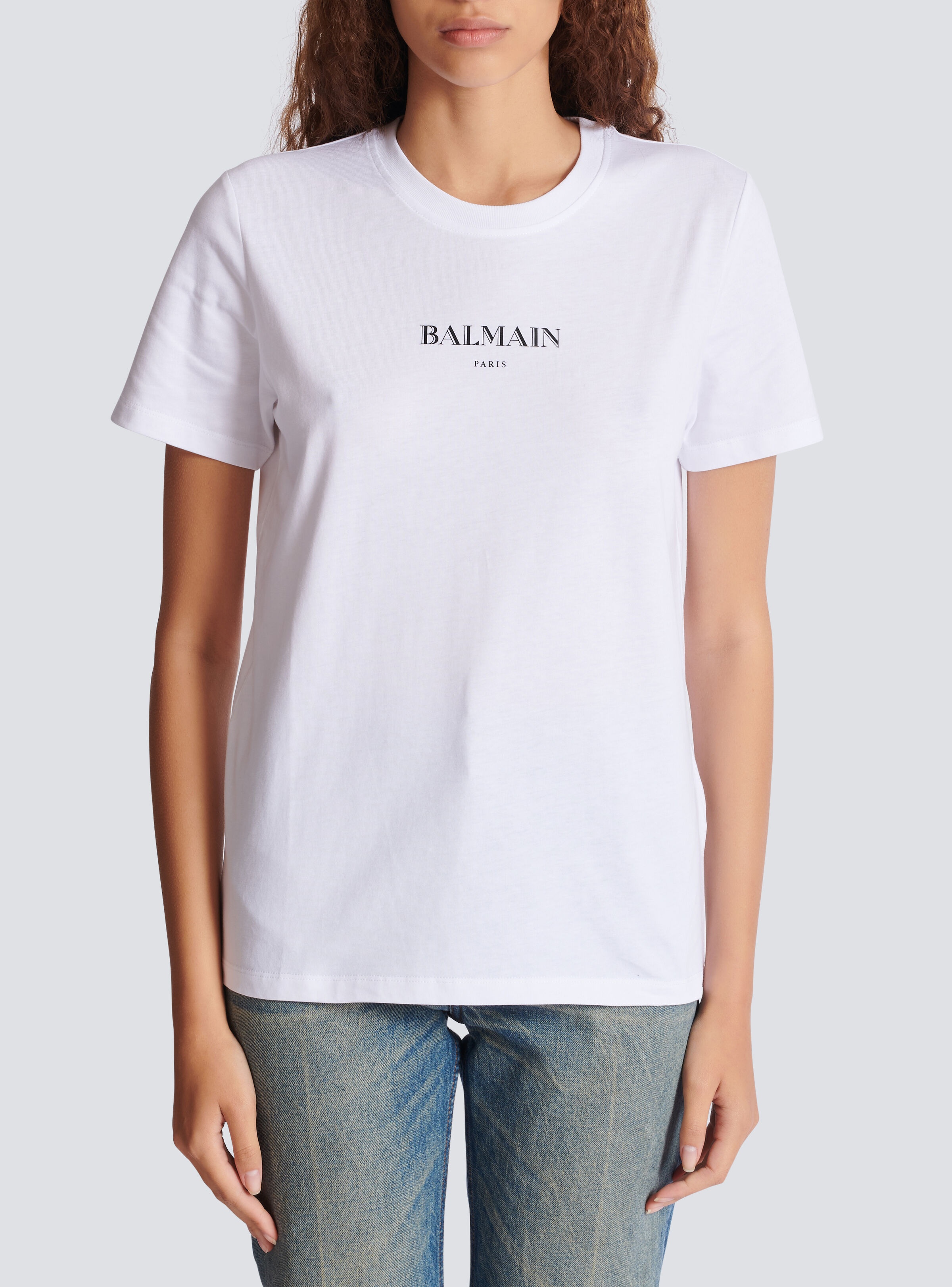 T-shirt with Balmain print - 5