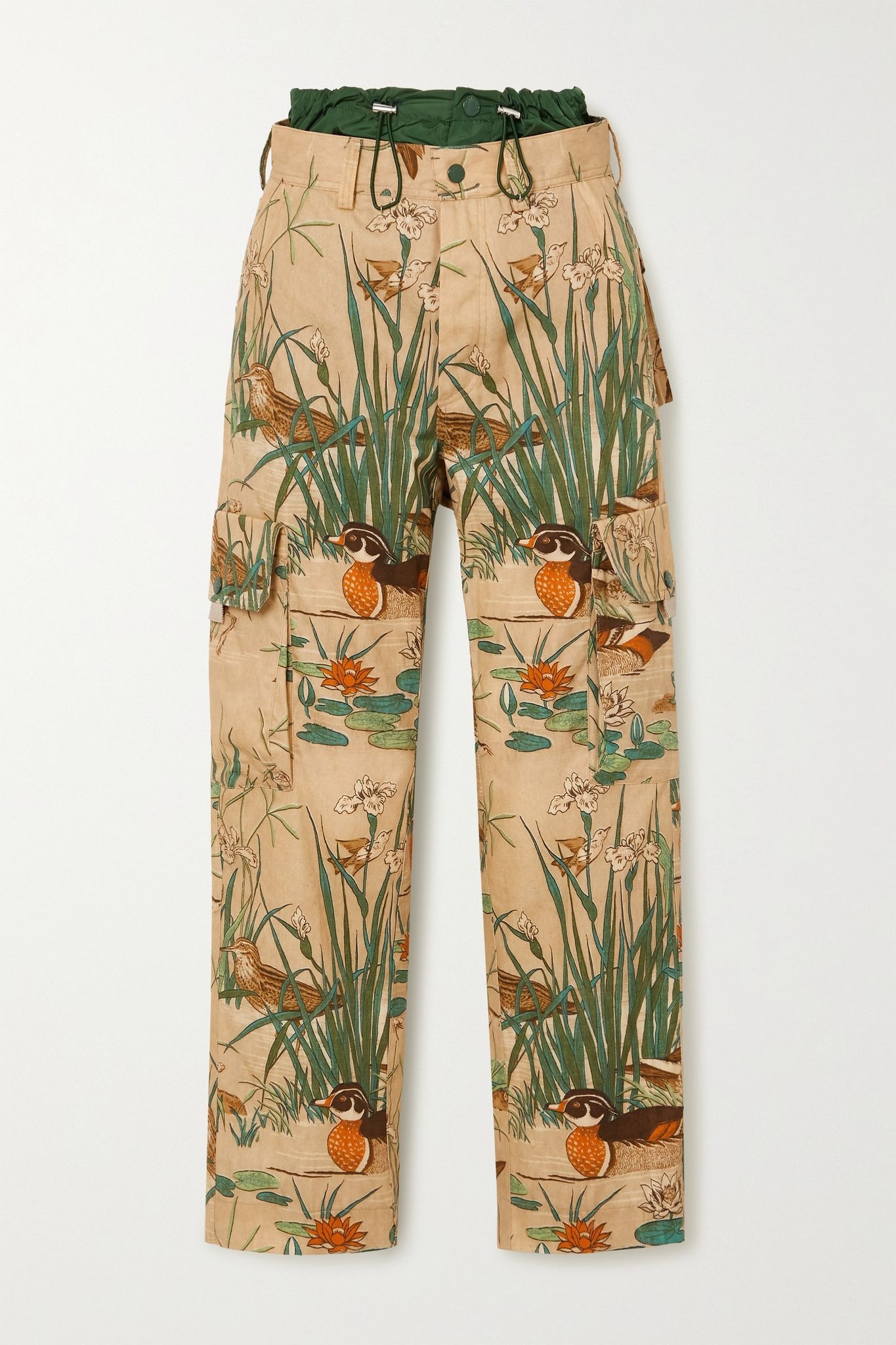 + 1 JW Anderson printed cotton-twill tapered cargo pants - 1