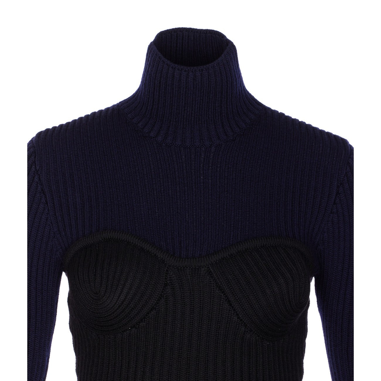 Jean Paul Gaultier Women Bicolor Stretch Sweater - 4