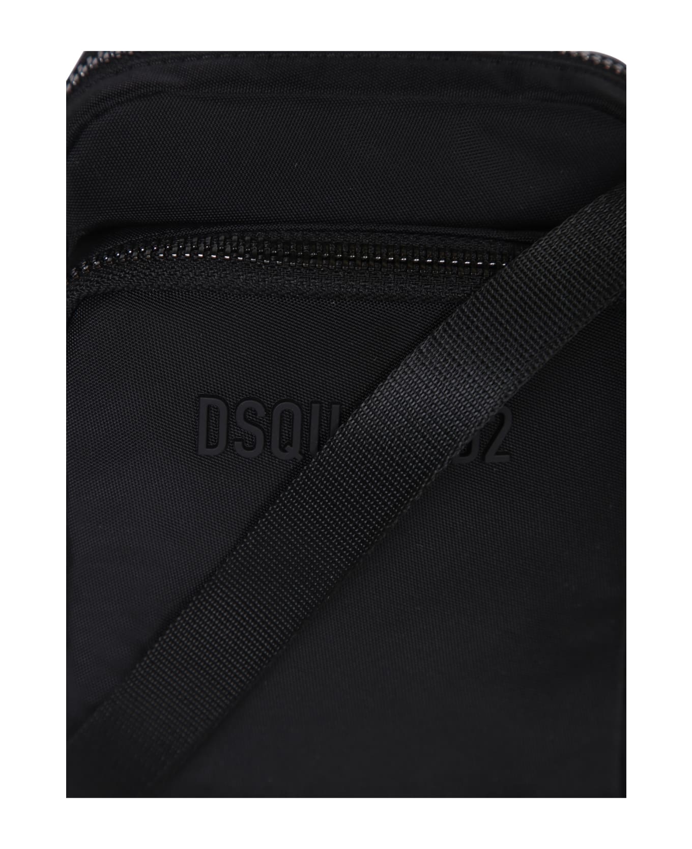 Black Canvas Urban Crossbody Bag - 3