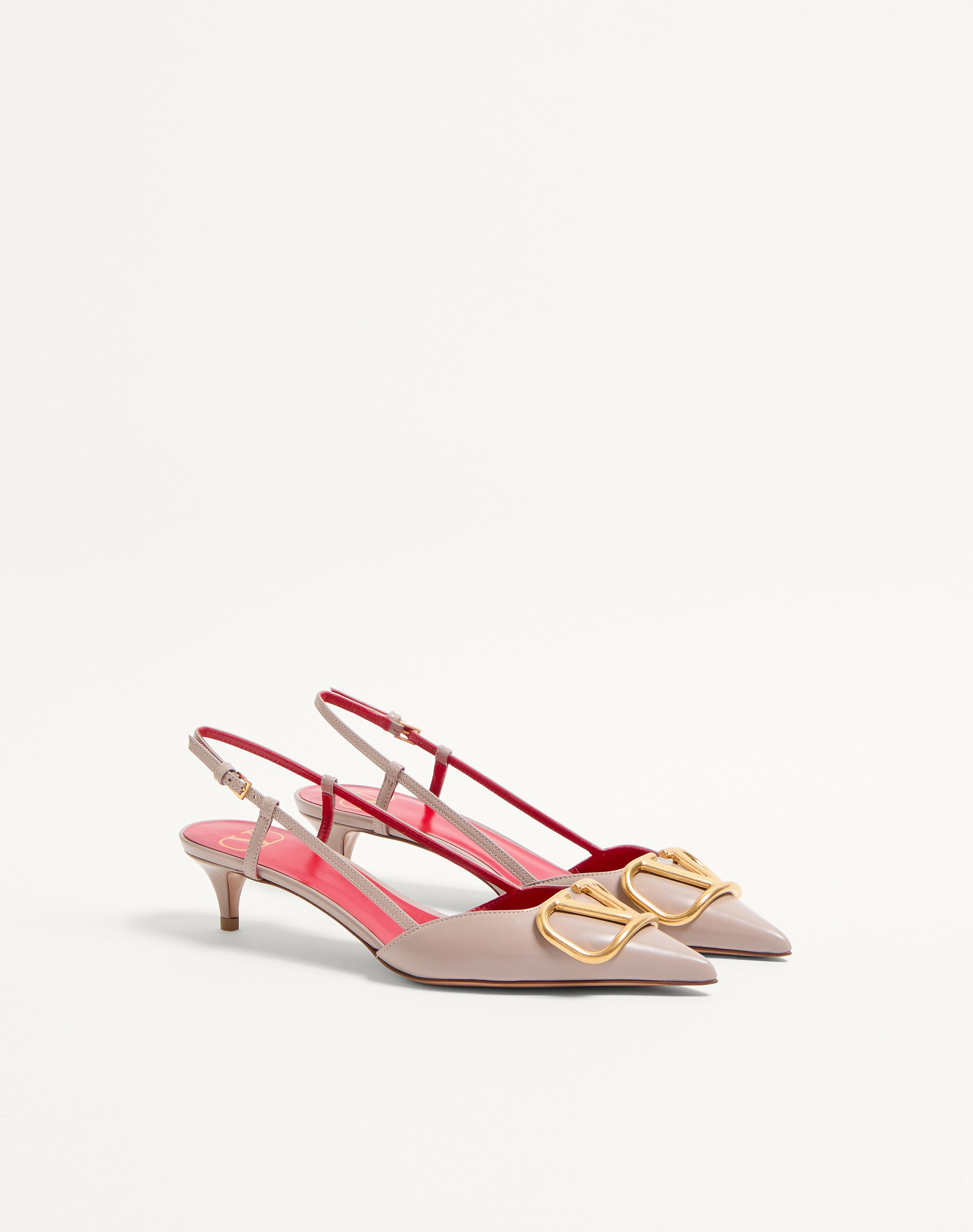 VLOGO SIGNATURE CALFSKIN SLINGBACK PUMP 40MM / 1.6 IN. - 3