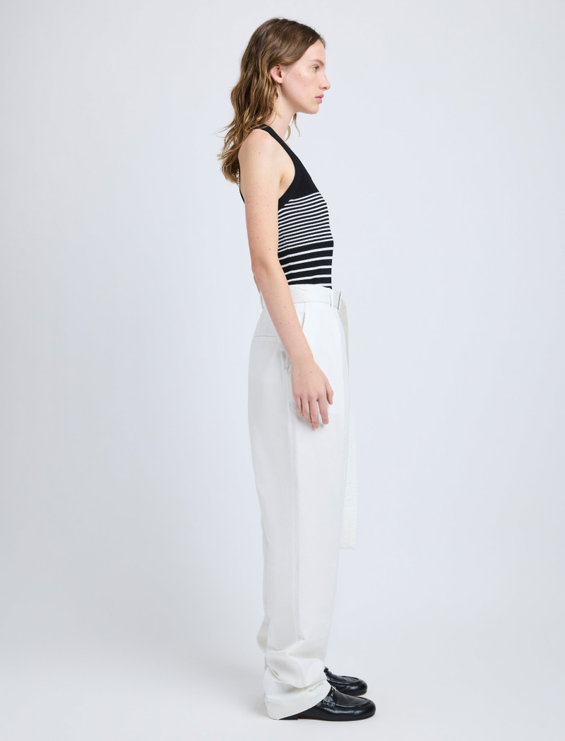 Vera Pant in Cotton Linen Suiting 3