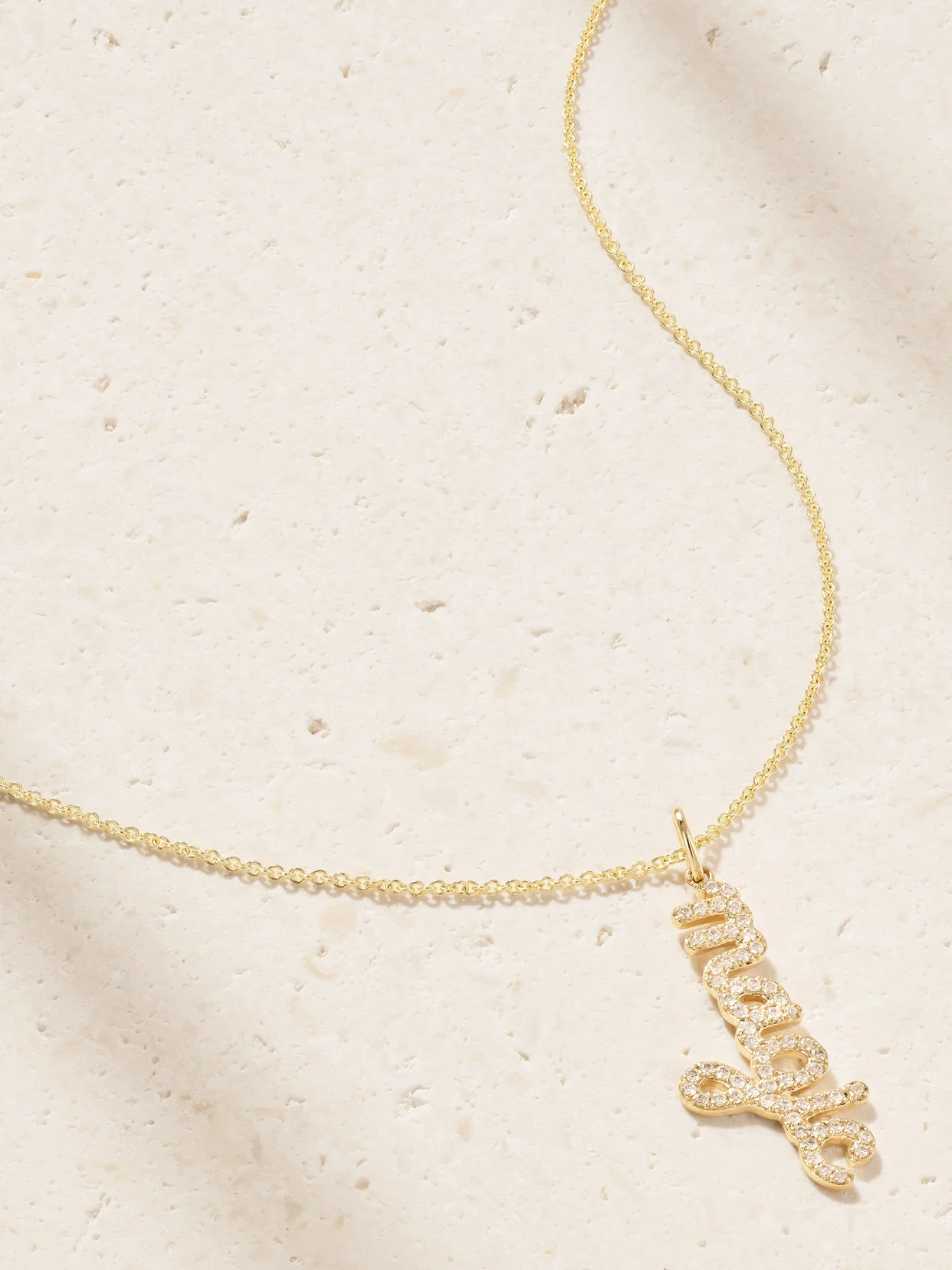 Magic 14-karat Gold Diamond Necklace - 1