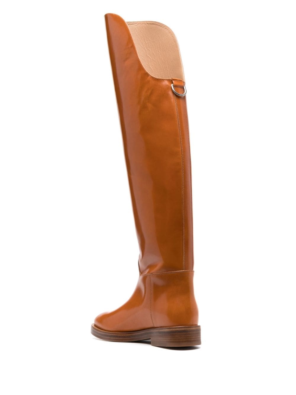 zipped knee-length boots - 3