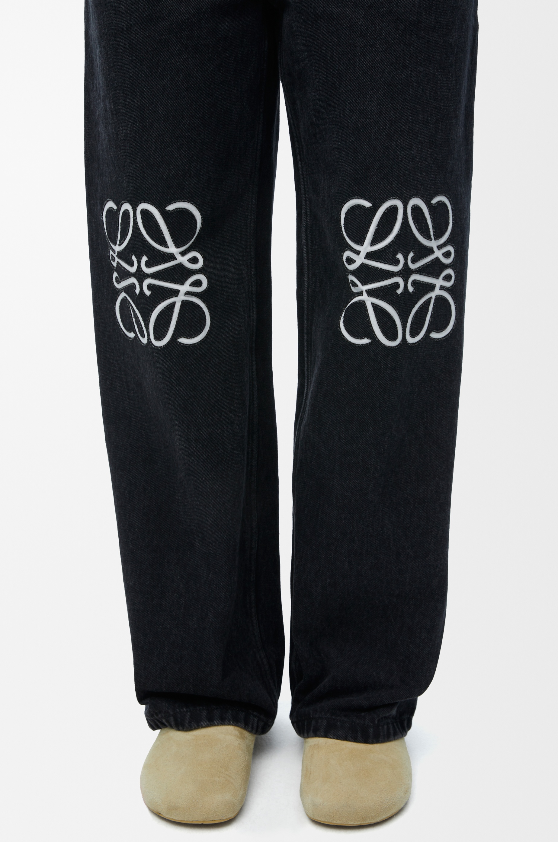 Anagram baggy jeans in denim - 5