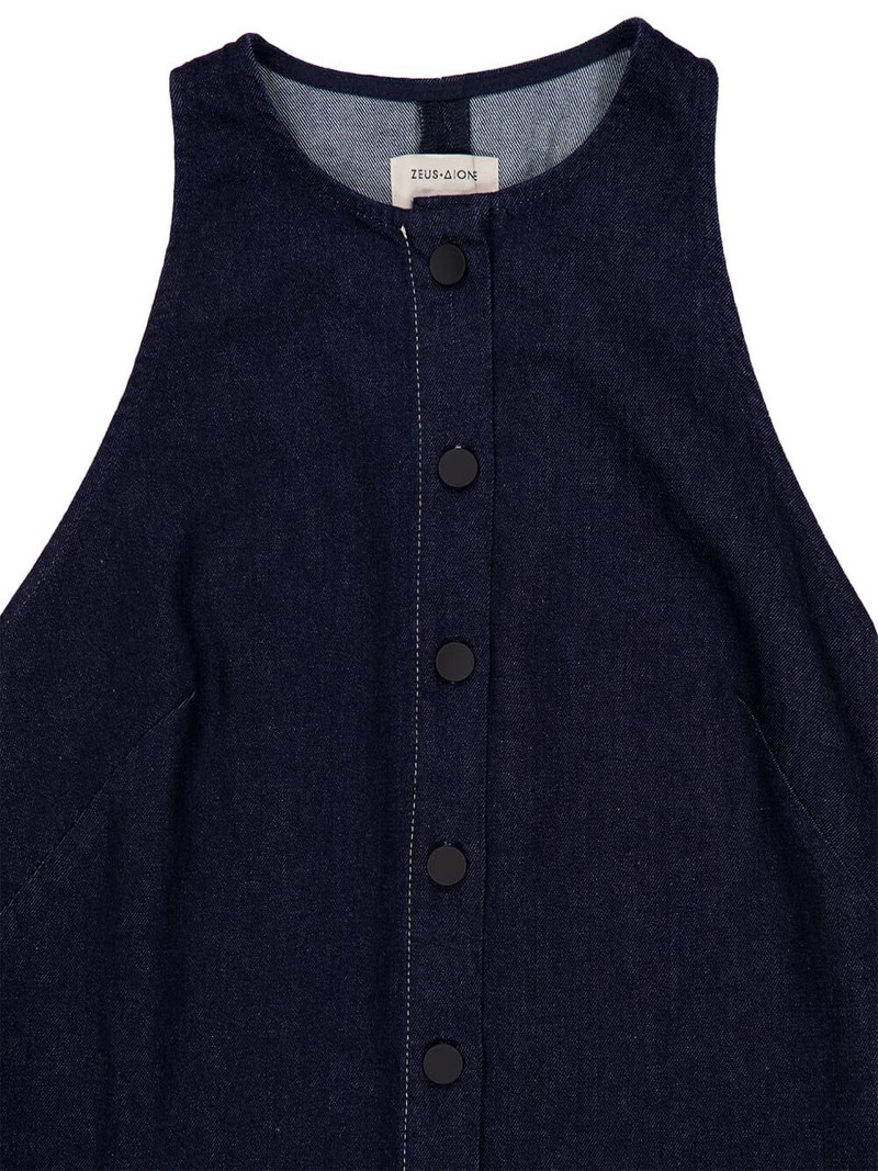 ruffled denim maxi dress 4