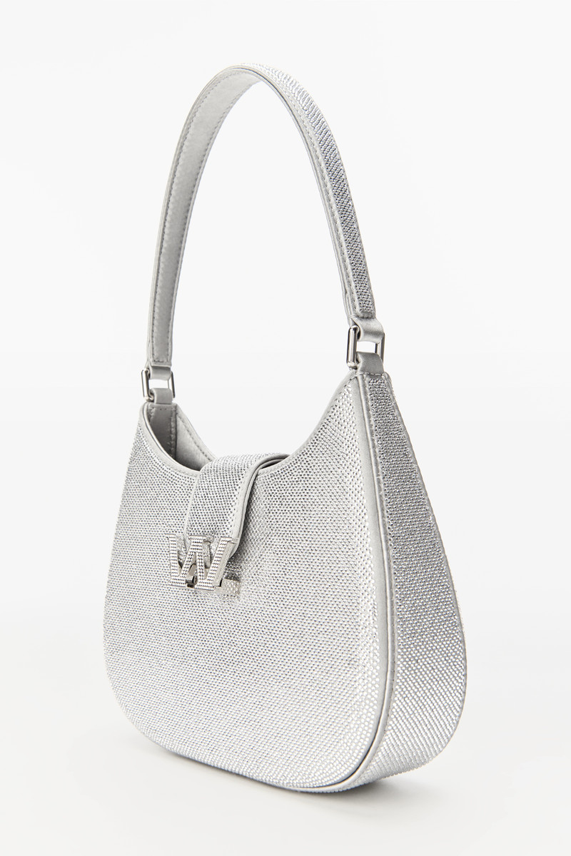 W LEGACY SMALL HOBO IN DIAMANTE SATIN 2