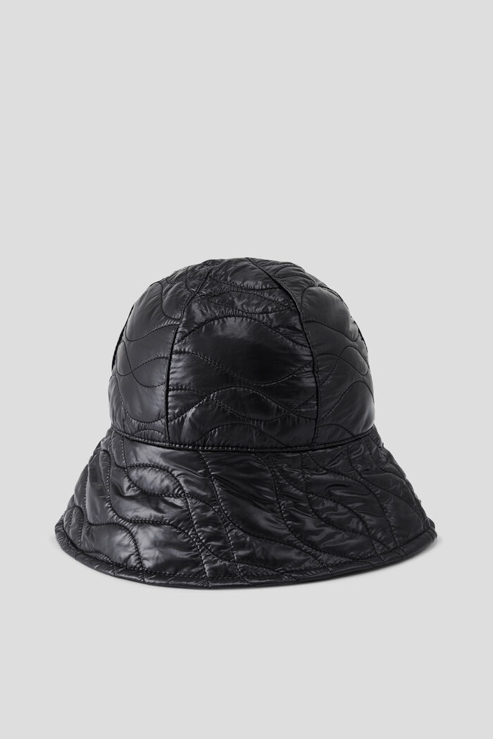 Nalie Quilted bucket hat in Black 3