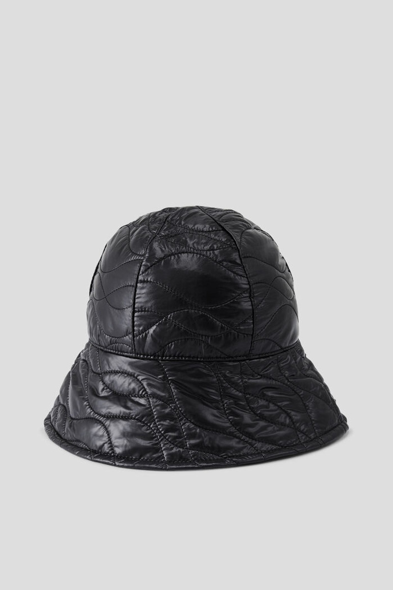 Nalie Quilted bucket hat in Black 3