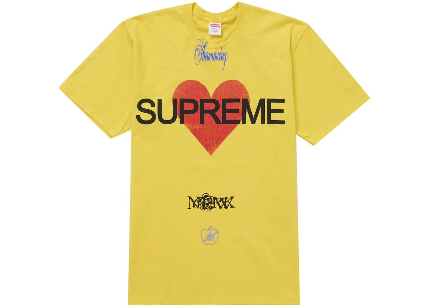 Supreme Announcing Tee Yellow - 1