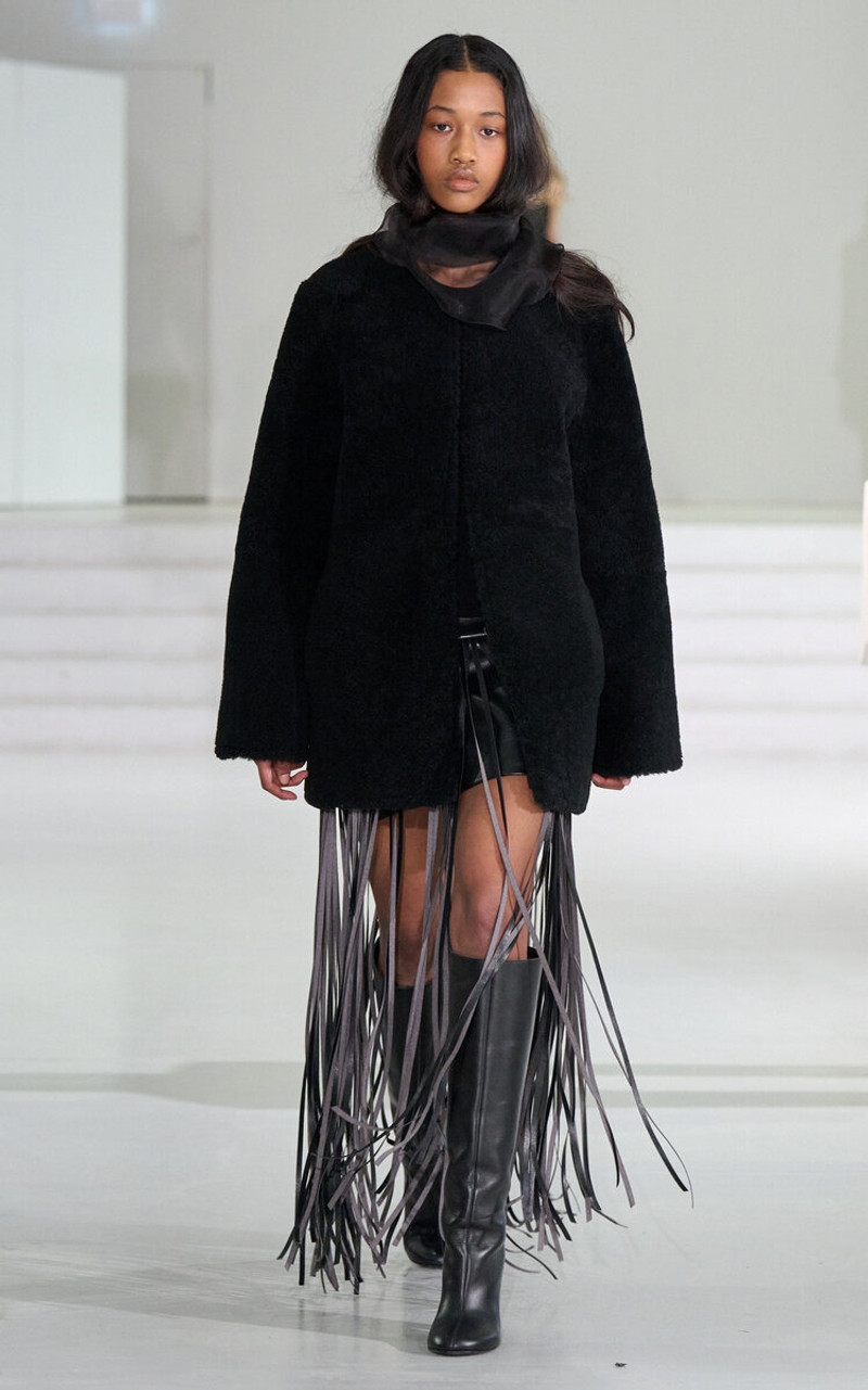 The Garment Shearling Jacket black outlook